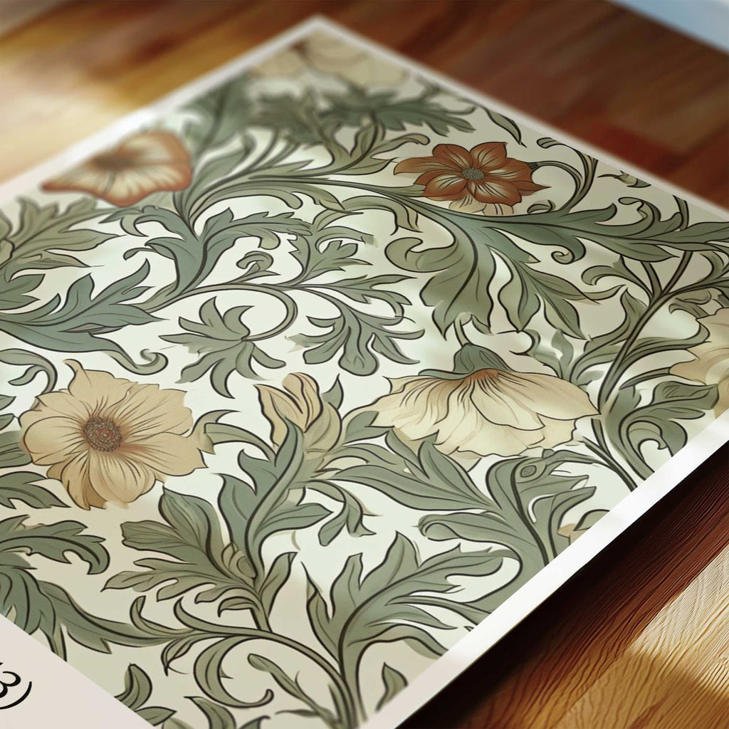 Quran verse with Floral Design Print