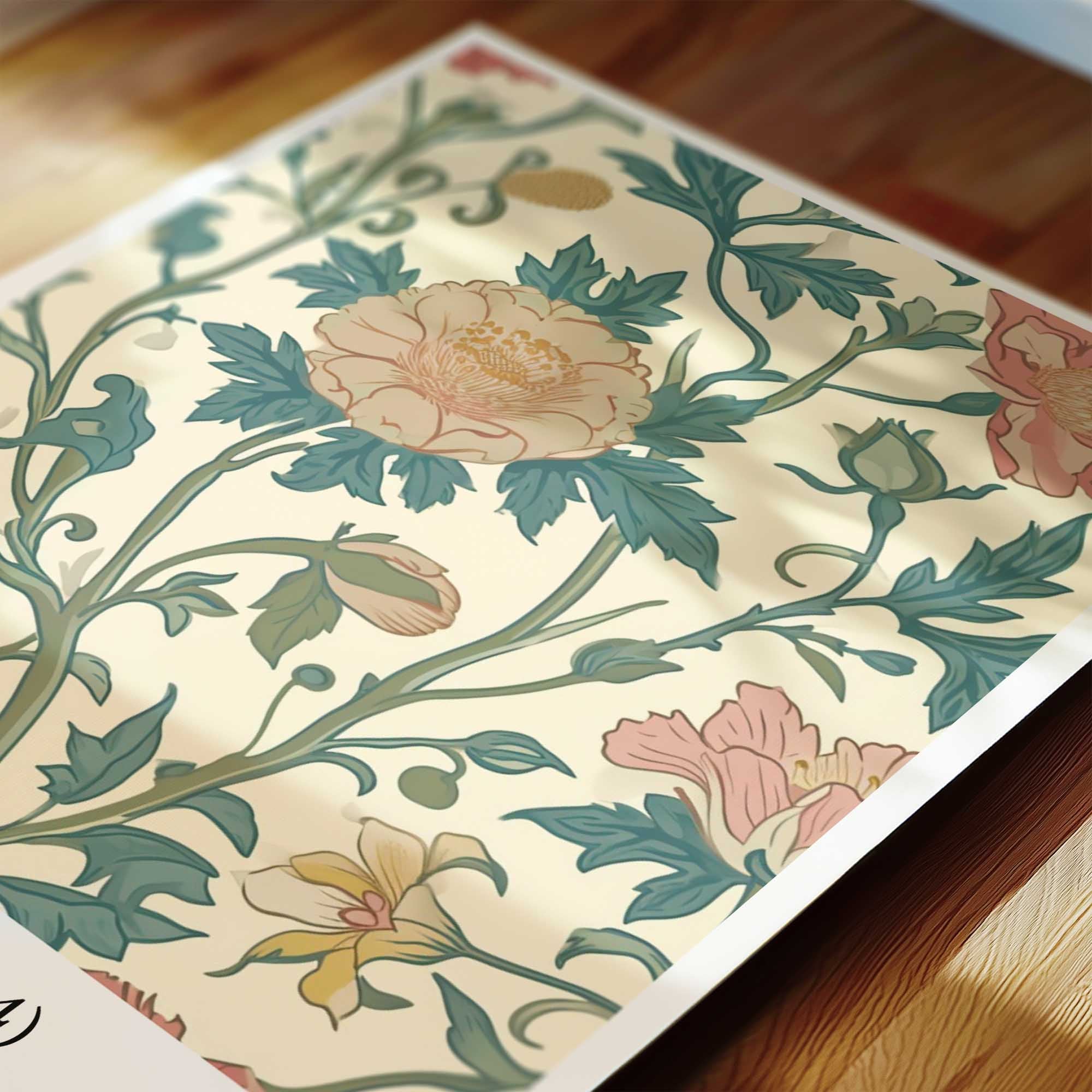 Quran verse with Floral Design Print