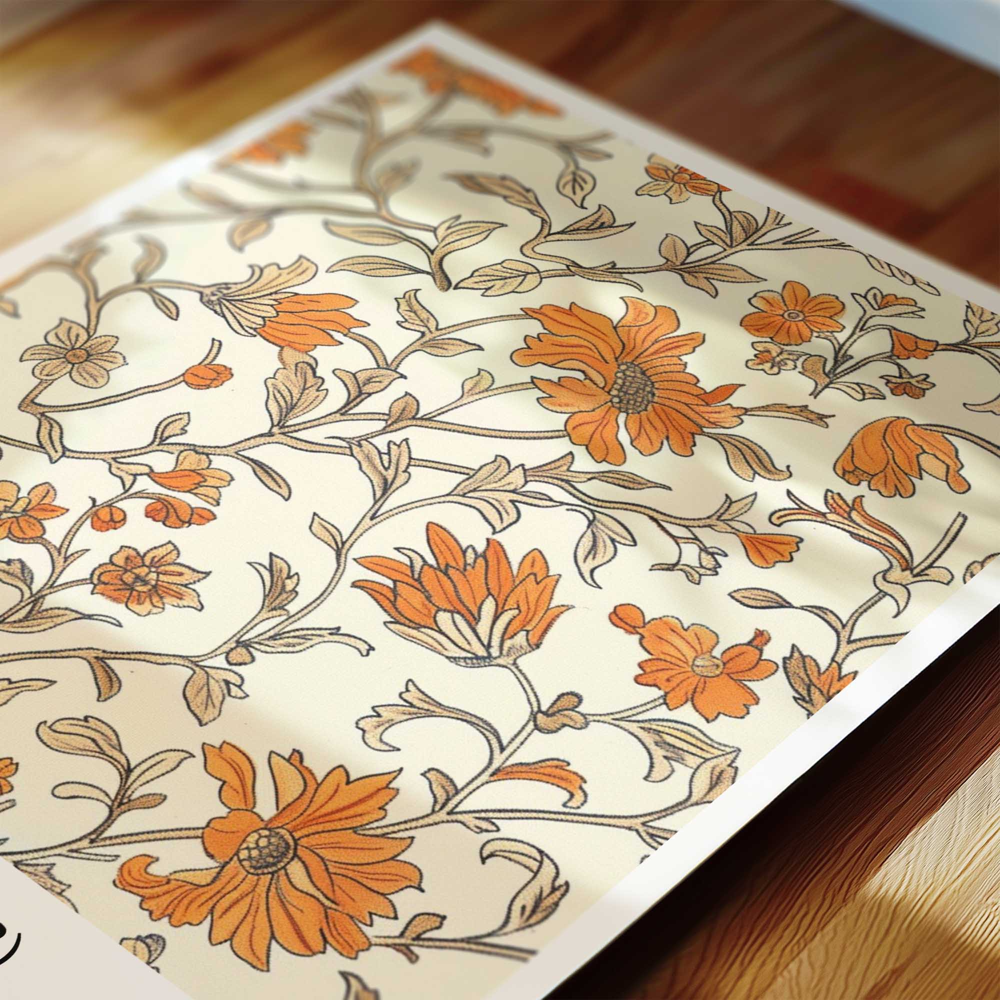 Quran verse with Floral Design Print