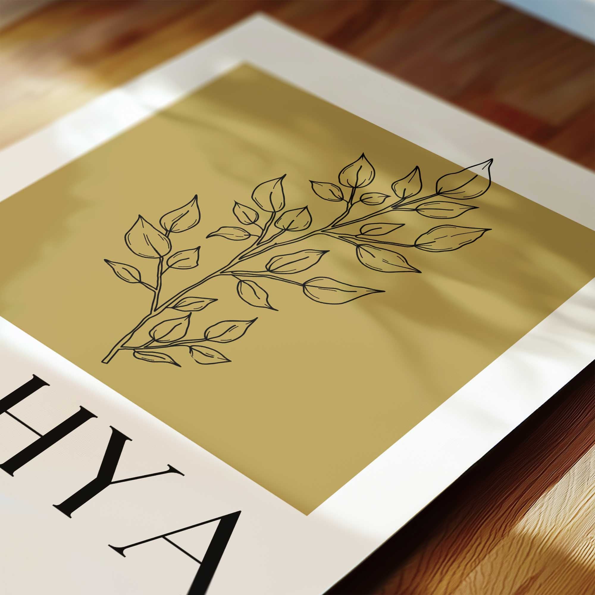 Old Gold - Personalised Islamic Name Print