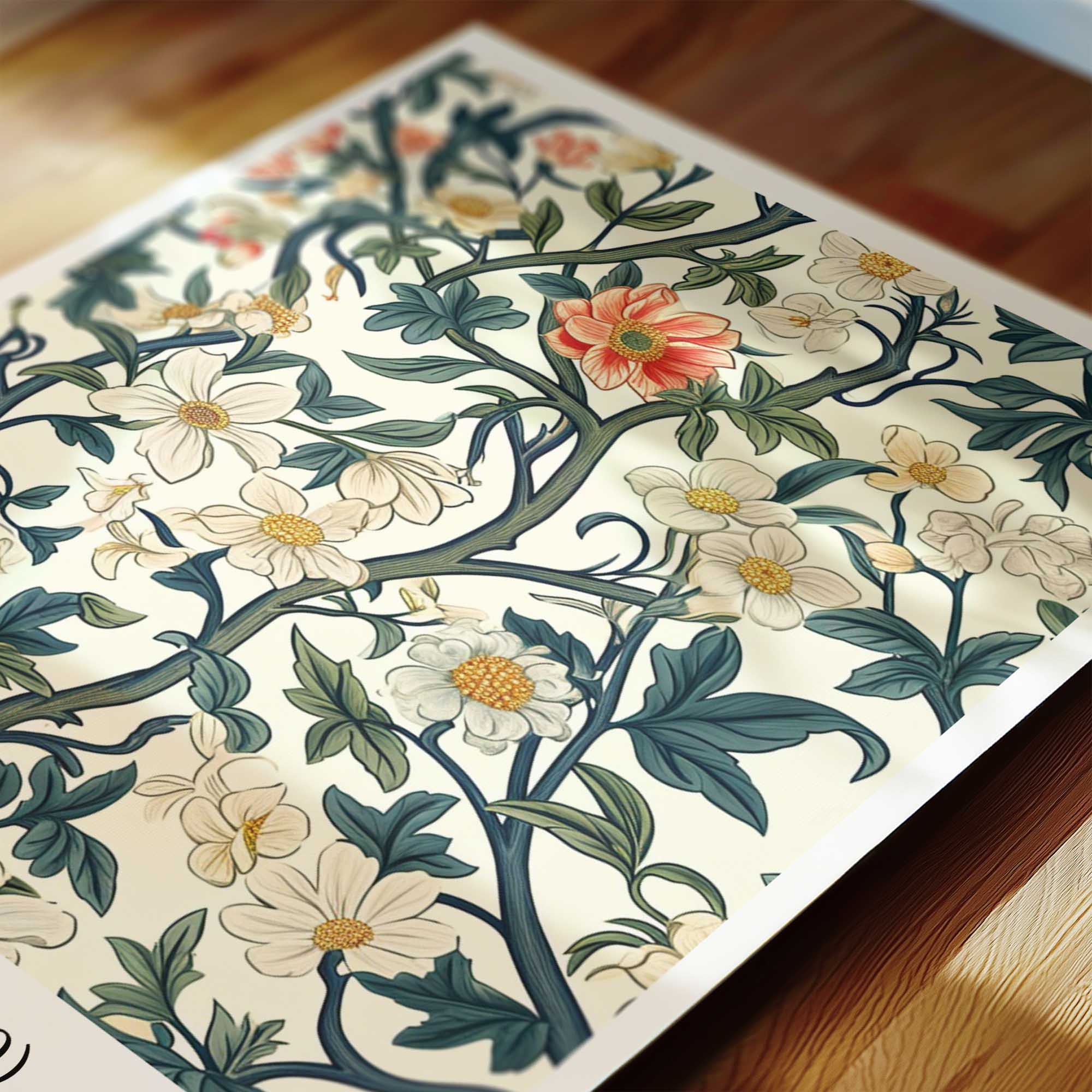 Quran verse with Floral Design Print