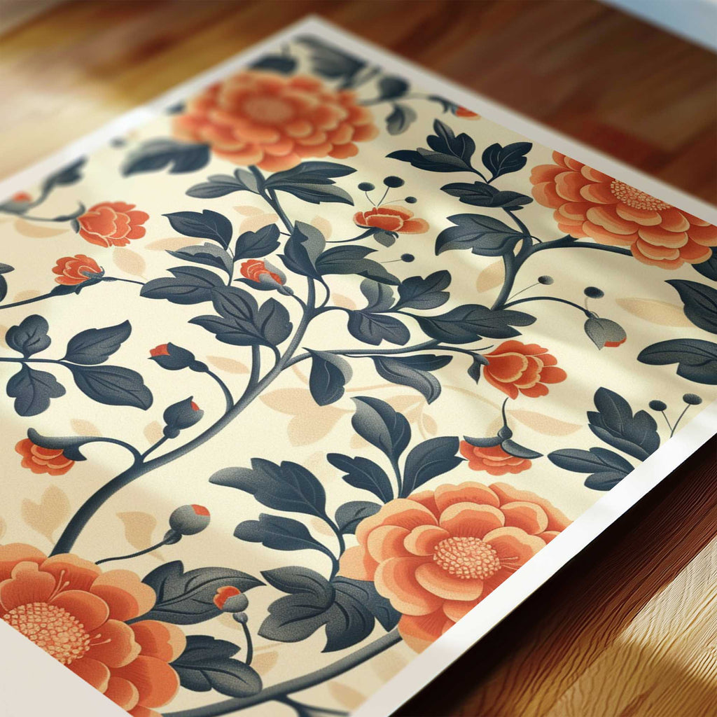 Quran verse with Floral Design Print