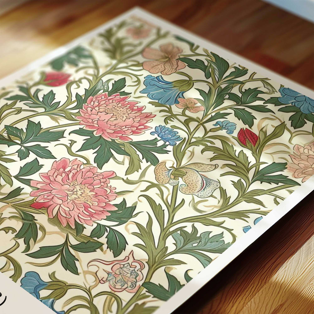 Quran verse with Floral Design Print